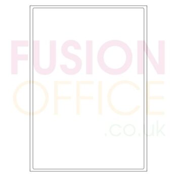 A4 White Labels 1 per Page Round Corners 1UP - 100 Sheets - Fusion Office UK