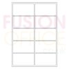 A4 White Labels 10 per Page Rounded Corners 10UP - 100 Sheets - Fusion Office UK