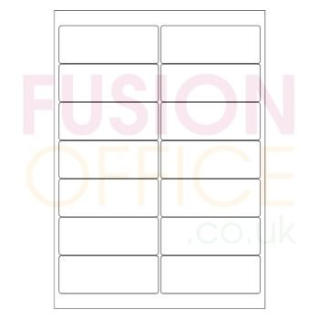 A4 White Labels 14 per Page Rounded Corners 14UP - 100 Sheets - Fusion Office UK