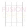 A4 White Labels 18 per Page Rounded Corners 18UP - 100 Sheets - Fusion Office UK
