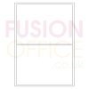 A4 White Labels 2 per Page Rounded Corners 2UP - 100 Sheets - Fusion Office UK