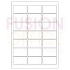 A4 White Labels 21 per Page Rounded Corners 21UP - 100 Sheets - Fusion Office UK