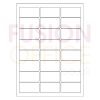 A4 White Labels 24 per Page Rounded Corners 24UP - 100 Sheets - Fusion Office UK