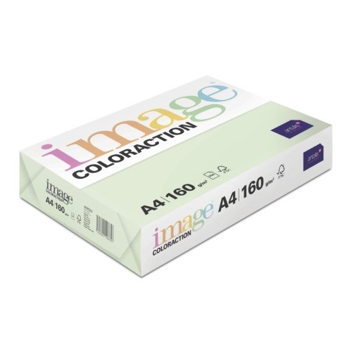 Card A4 Light Green 160gsm Ream - 250 Sheets - Fusion Office UK