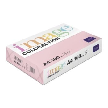 Card A4 Light Pink 160gsm Ream - 250 Sheets - Fusion Office UK