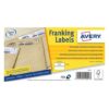 Avery FL01 Manual Franking Labels 2 per Page 140x38mm White - 500 Sheets