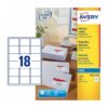 Avery J8161-100 Inkjet Address A4 Labels 18 Per Page 63.5x46.6 White - 100 Sheets