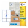 Avery J8165-100 Inkjet Address A4 Labels 8 per Page 99.1x67.7 White - 100 Sheets