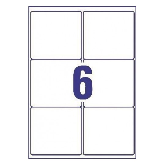 Avery J8166-100 Inkjet Parcel A4 Labels 6 per Page 99.1x93.1 White - 100 Sheets Avery J8166-100 Inkjet Parcel A4 Labels 6 per Page 99.1x93.1 White - 100 Sheets