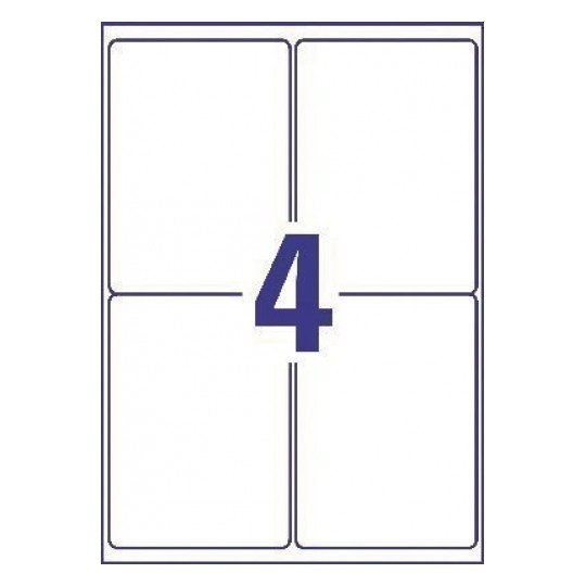 Avery J8169-100 Inkjet Parcel A4 Labels 4 per Page 139x99.1 White - 100 Sheets Avery J8169-100 Inkjet Parcel A4 Labels 4 per Page 139x99.1 White - 100 Sheets
