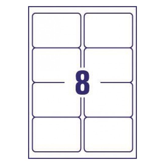 Avery J8565-25 Inkjet Address A4 Labels 8 per Sheet 99.1x67.7 Clear - 25 Sheets Avery J8565-25 Inkjet Address A4 Labels 8 per Sheet 99.1x67.7 Clear - 25 Sheets