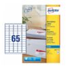 Avery J8651-25 Inkjet Mini A4 Labels 65 per Page 38.1x21.2 White - 25 Sheets