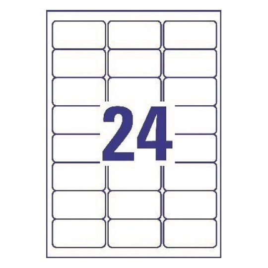 Avery L4773-20 Laser Heavy Duty A4 Labels 24 per Page 63.5x33.9 White - 20 Sheets Avery L4773-20 Laser Heavy Duty A4 Labels 24 per Page 63.5x33.9 White - 20 Sheets