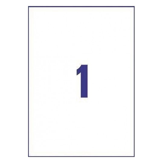 Avery L4775-20 Laser Heavy Duty A4 Labels 1 per Page 210x297 White - 20 Sheets Avery L4775-20 Laser Heavy Duty A4 Labels 1 per Page 210x297 White - 20 Sheets