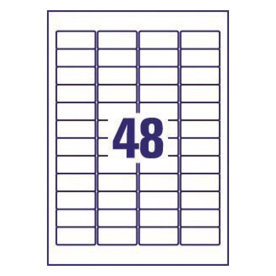 Avery L6009-20 Laser Heavy Duty A4 Labels 48 per Page 45.7x21.2 Silver - 20 Sheets Avery L6009-20 Laser Heavy Duty A4 Labels 48 per Page 45.7x21.2 Silver - 20 Sheets