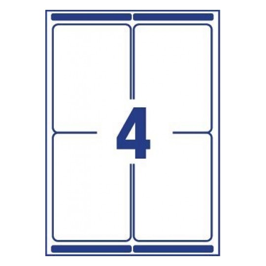 Avery L7169-250 Laser Parcel A4 Labels 4 per Page 139x99.1 White - 250 Sheets Avery L7169-250 Laser Parcel A4 Labels 4 per Page 139x99.1 White - 250 Sheets