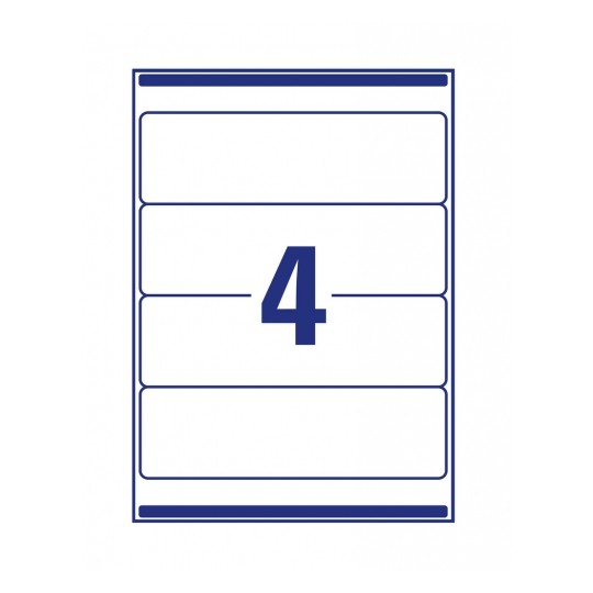 Avery L7171-25 Laser Lever Arch A4 Labels 4 per Page 200x60 White - 25 Sheets Avery L7171-25 Laser Lever Arch A4 Labels 4 per Page 200x60 White - 25 Sheets