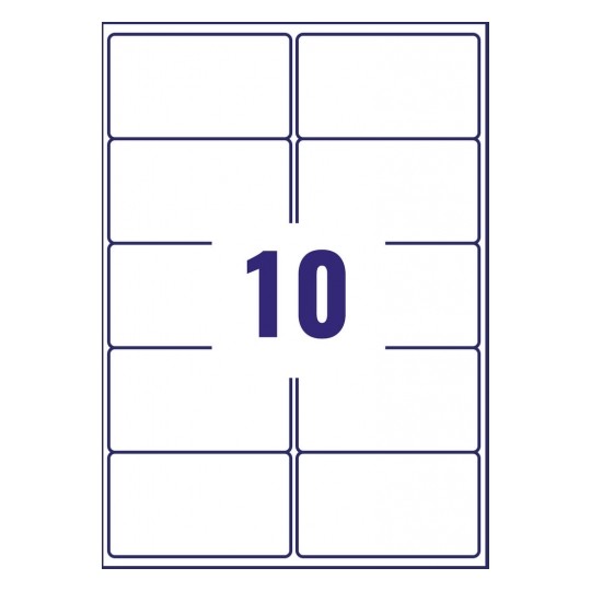 Avery L7173-100 Laser Address A4 Labels 10 Per Page 99.1x57 White - 100 Sheets Avery L7173-100 Laser Address A4 Labels 10 Per Page 99.1x57 White - 100 Sheets