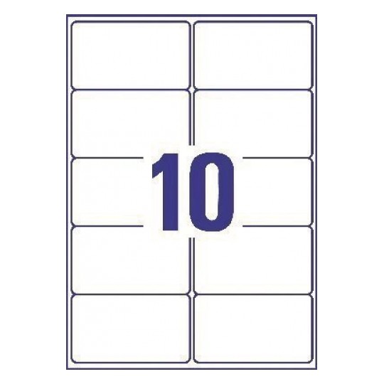 Avery L7173-250 Laser Address A4 Labels 10 Per Page 99.1x57 White - 250 Sheets Avery L7173-250 Laser Address A4 Labels 10 Per Page 99.1x57 White - 250 Sheets