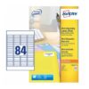 Avery L7656-25 Laser Address A4 Labels 84 Per Page 46.0x11.1 White - 25 Sheets