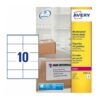 Avery L7992-25 Laser Weatherproof Labels 10 per Page 99.1x57 White - 25 Sheets