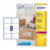 Avery LR7165-100 Laser Recycled A4 Labels 8 per Page 99.1x67.7 White - 100 Sheets