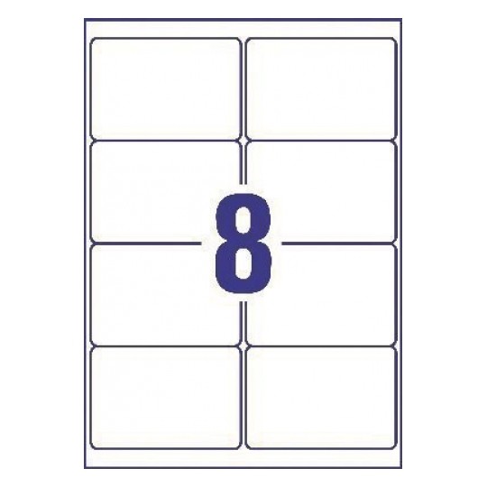 Avery LR7165-100 Laser Recycled A4 Labels 8 per Page 99.1x67.7 White - 100 Sheets Avery LR7165-100 Laser Recycled A4 Labels 8 per Page 99.1x67.7 White - 100 Sheets