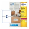Avery LR7168-100 Laser Recycled A4 Labels 2 per Page 199.6x143.5 White - 100 Sheets