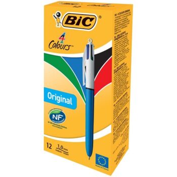 BIC 4-Colours Original Ball Pens 801867 - Pack 12