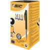 BIC M10 Original Black Ball Pen Retractable 1199190125 - Pack 50