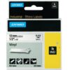 DYMO IND Black on White 18444 Label 12mm Vinyl - Each