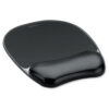 Fellowes Crystal Gel Mousepad Wrist Support Black 9112101