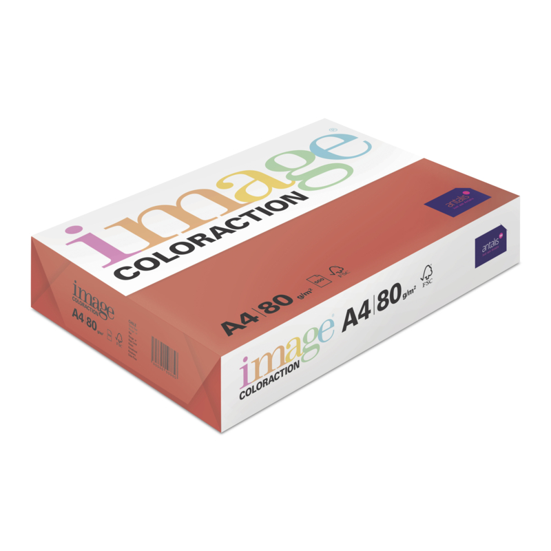 Paper A4 Deep Red 80gsm (500 Sheets) Ream