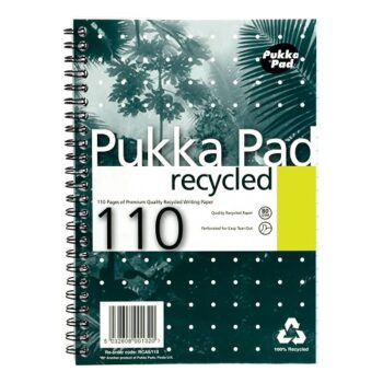 Pukka Pad Recycled A5 Notebook Wirebound RCA5/110 - Pack 3