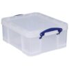Really Useful Storage Box Clear 18 Litres 18C