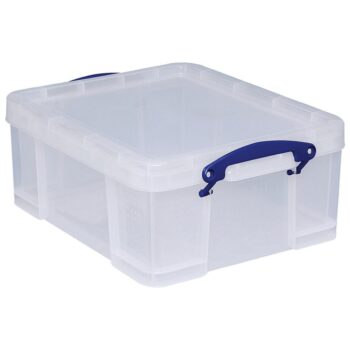 Really Useful Storage Box Clear 18 Litres 18C