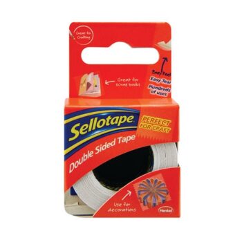 Sellotape Double Sided Tape 15mmx5m Roll 1445293 - Pack 12
