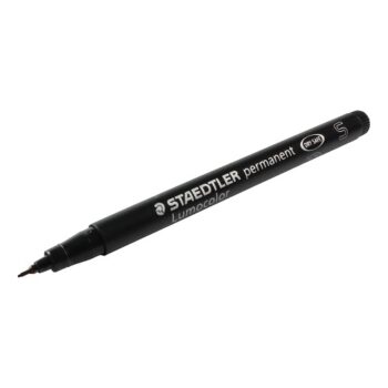 Staedtler 313 Black Lumocolor Permanent Super-Fine Pen 313-9 - Pack 10