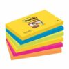 3M 655-6SS-RIO Post-It Super Sticky Rio Colour Notes 76x127 - Pack 6