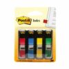 3M 683-4 Post-It Index Small Flags Standard Colours - Pack 140