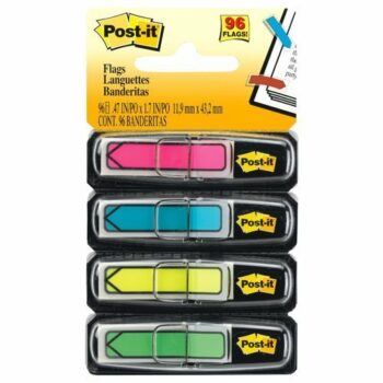 3M 684-ARR4 Post-It Index Small Arrows Dispenser W12xH43mm - Pack 96