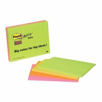 3M 6845-SSP Post-It Super Sticky Meeting Notes Pads 200x149 - Pack 4