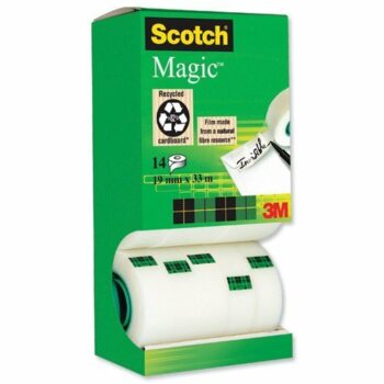 3M 81933R14 Scotch Magic Invisible Tape Value Pack 19mm x 33m - Pack 14