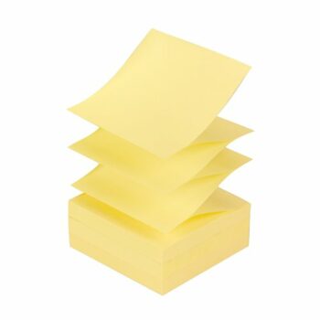 3M R330 Post-It Z Notes Canary Yellow 76x76mm - Pack 12