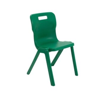 One Piece School Chair Size 6 Green 14+ T6-G - Fusion Office UK