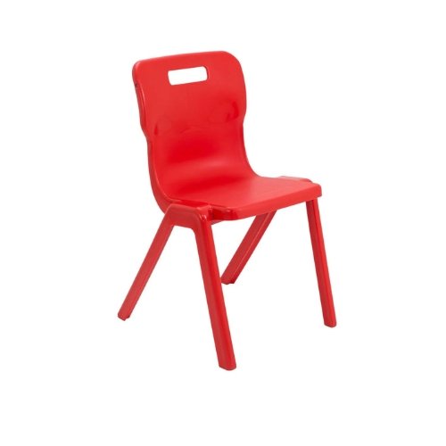 One Piece School Chair Size 6 Red 14+ T6-R - Fusion Office UK