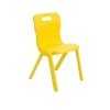 One Piece School Chair Size 6 Yellow 14+ T6-Y - Fusion Office UK