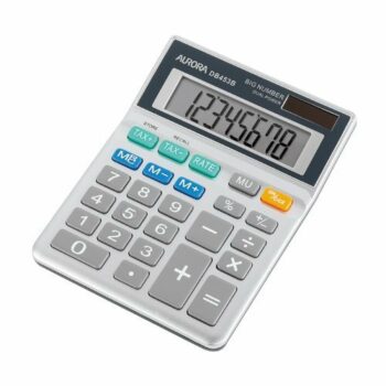 Aurora DB453B Calculator Semi-Desktop 8 Digit