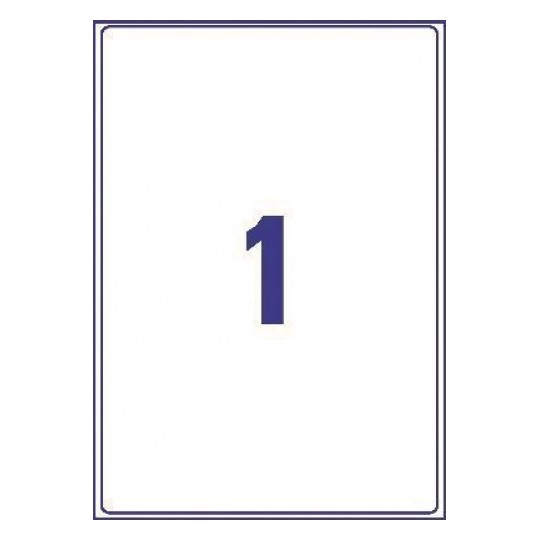 Avery LR7167-100 Laser Recycled A4 Labels 1 per Page 199.6x289.1 White - 100 Sheets Avery LR7167-100 Laser Recycled A4 Labels 1 per Page 199.6x289.1 White - 100 Sheets