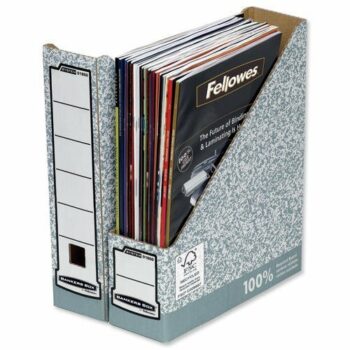 Bankers Box System 80mm Magazine File Grey 0186004 - Pack 10